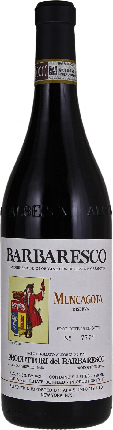 Вино Produttori del Barbaresco Muncagota Riserva Barbaresco Продуттори дель Барбареско Мункагота Ризерва Барбареско 2017 750 мл