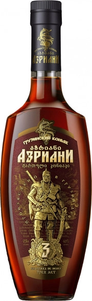 Коньяк  Азриани 3-летний Дом Грузинского Вина 500 мл