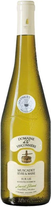 Вино Domaine de la Vinconniere Muscadet Sevre et Maine Sur Lie АОC Домен де ля Винсоньер Мюскаде Севр э Мен Сюр Ли 2018 750 мл