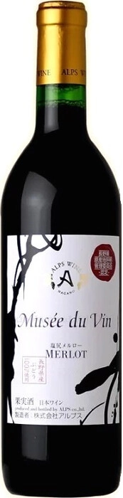 Вино Musee du Vin Shiojiri Merlot Мюзе дю Ван Сиодзири Мерло  720  мл