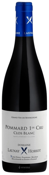 Вино Domaine Launay Horiot Pommard 1er Cru Clos Blanc  2018 750 мл 13%