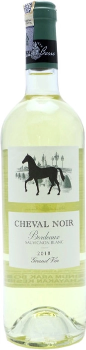 Вино  Cheval Noir Bordeaux Blanc AOC  Шеваль Нуар Бордо Блан 2020 750 мл