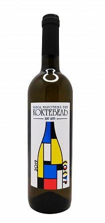 Вино Коктебель Геометрия Кокур  белое полусухое  750 мл