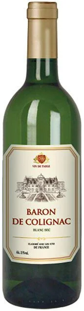 Вино Baron de Colignac Blanc  Sec  Барон де Колиньяк  Белое  сухое 750 мл