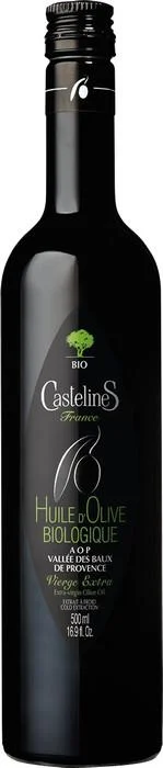 Масло оливковое  Castelas  Bio  Huile d'Olive  Vierge Extra  Кастелас Био  Валле-де-Бо-де-Прованс  500 мл