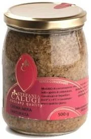 Крем Calugi Crema Nera Tartufata glass Калуджи из грибов с черным трюфелем  в стеклянной банке 500г