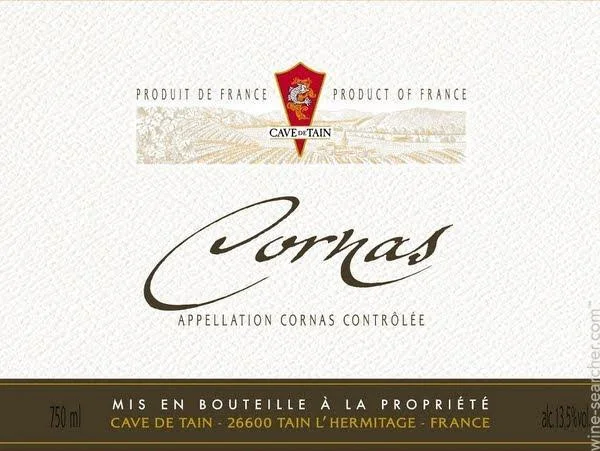 Вино Cave de Tain l'Hermitage Cornas, Rhone, Корна. Кав де Тан "Гранд Классик" 2013