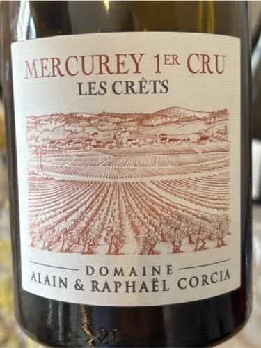 Вино Domaine Alain Raphael Mercurey 1er Cru Les Crets 750 мл 14% 