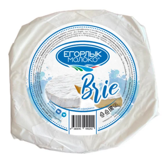 Сыр Егорлык Молоко Бри мягкий с белой плесенью 125 гр
