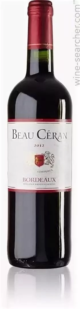 Вино Beau Ceran Rouge, Bordeaux АОC  2017  750 мл