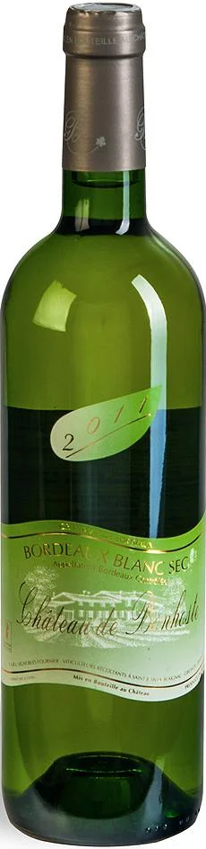 Вино Vignobles Fournier Виньобль Фурнье AOC Bordeaux Blanc Chateau de Bonhoste Шато де Боносте 2013 750 мл