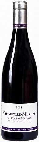Вино Domaine Anne et Herve Sigaut Chambolle-Musigny Premier Cru Les  Chatelоts АОС Анна и Эрве Сиго Шамболь-Мюзиньи Премье Крю Ле Шатло  АОС 2011 750 мл