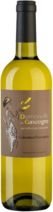 Вино  Domain de Menard Demoiselle de Gascogne Colombard-Sauvignon  Cotes de Gascogne IGP  Домен де Менар  Мадмуазель де Гасконь Коломбар-Совиньон 2019 750 мл