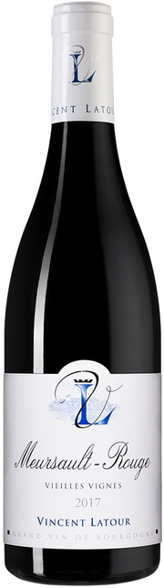 Вино Vincent Latour Meursault-Rouge Vieilles Vignes AOC  Винсент Латур Мерсо-Руж Вьей Винь 2017  750 мл