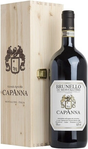 Вино Capanna Brunello di Montalcino DOCG wooden box  2017 1500 мл 15%
