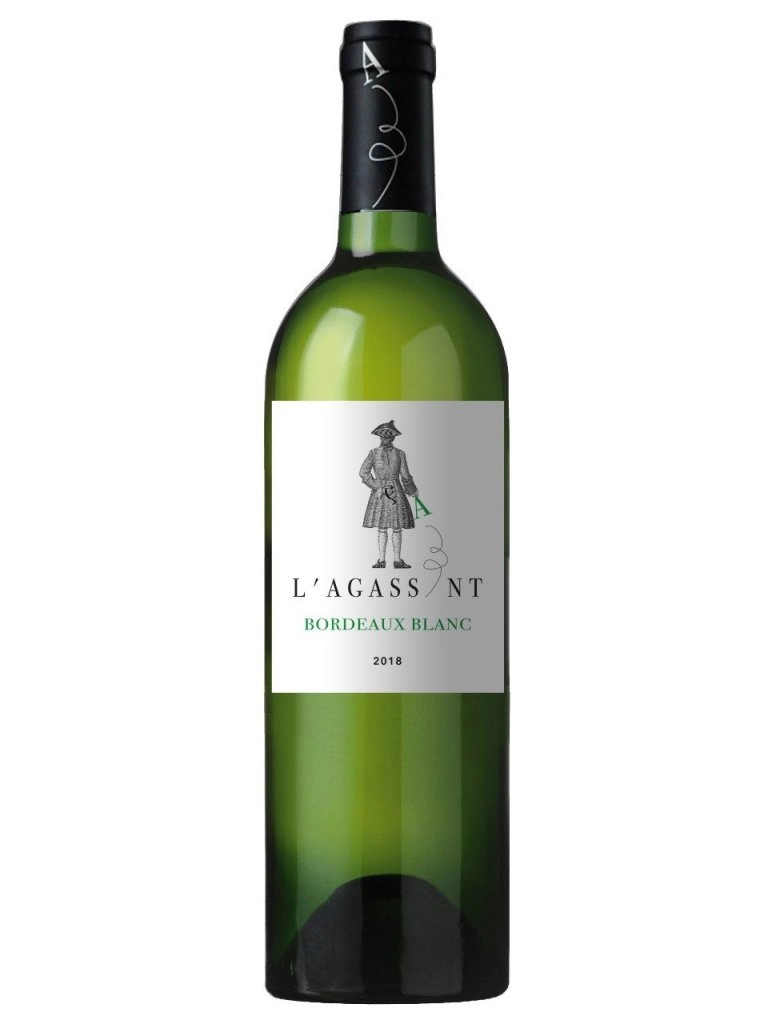 Вино L'Agassant Bordeaux AOC  Л'Агассан Бордо  белое сухое  750 мл