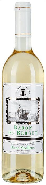 Вино Baron de Berget Blanc Moelleux  750 мл
