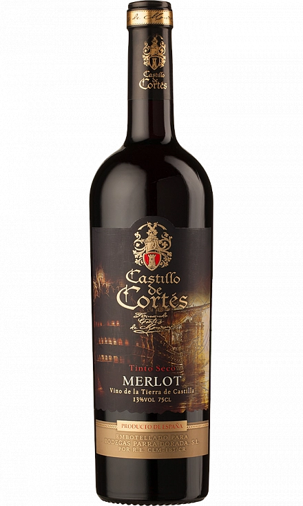 Вино   Castillo de Cortès Merlot  Castillo de Cortes  Кастильо де Кортес Мерло Кастильо де Кортес  750 мл