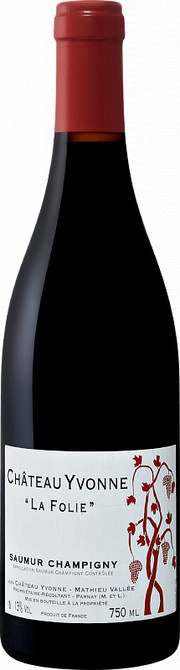 Вино Chateau Yvonne  La Folie  Saumur Champigny AOC  2019 750 мл