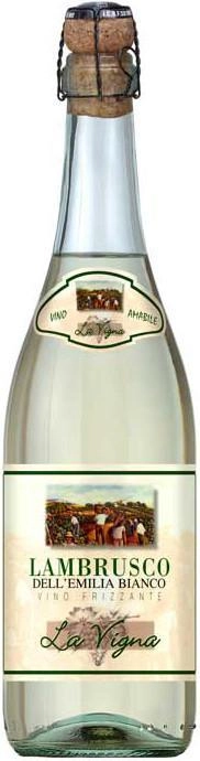 Игристое вино Lambrusco Dell'Emilia La Vigna Bianco  IGT 750 мл