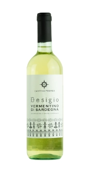 Вино  Cantina Pedres DESIGIO Vermentino di Sardinia DOC Кантина Педрес Дезиджио Верментино ди Сардиния    2019 750 мл  12,5%