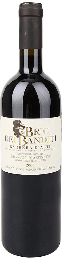 Вино Franco M.Martinetti Bric dei Banditi Barbera d'Asti 2013 750 мл