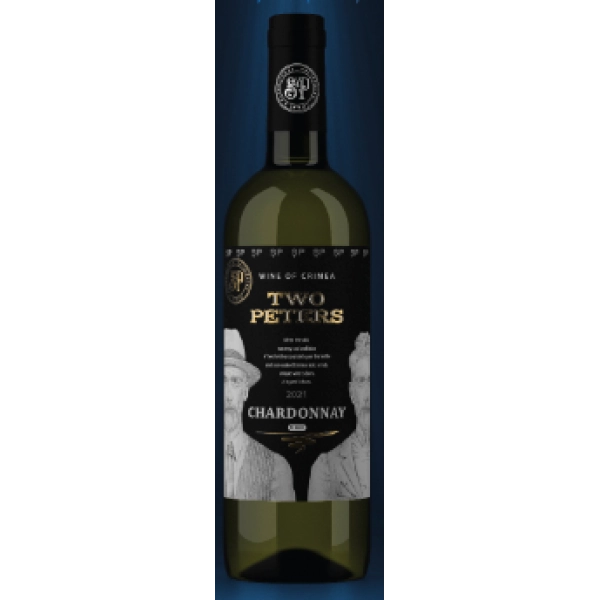Вино  Два Петра  Шардоне белое сухое  2022  750 мл