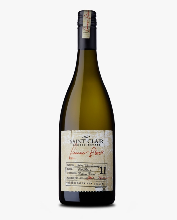 Вино Saint Clair  Pioneer Block 11 Cell Block Chardonnay  Пайаниа Блок 11 Селл Блок Шардонне 2018 750 мл