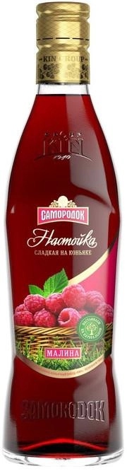 Ликер Самородок Малина на коньяке Лайт 500 мл