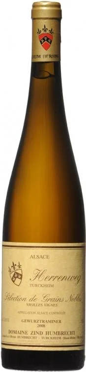 Вино Zind-Humbrecht, Gewurztraminer "Herrenweg de Turckheim" Selection de Grains Nobles AOC,Зинд-Умбрехт, Гевюрцтраминер "Эренвег де Тюркхайм" Селексьон де Грен Нобль AOC, 2008, 750 мл.