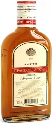 Коньяк  Прасковейский Пять звёздочек пятилетний 500 мл