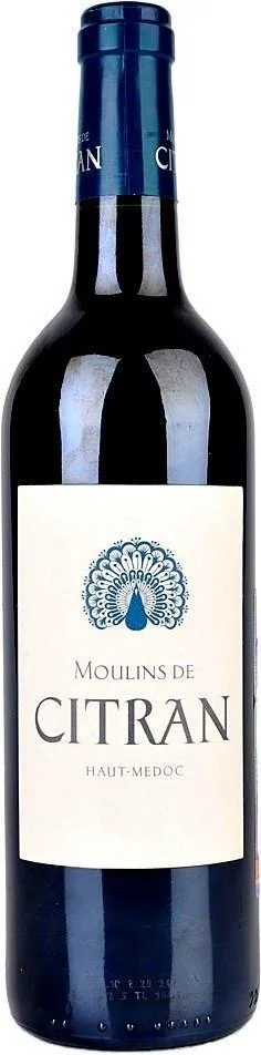 Вино Moulins de Citran Haut-Medoc AOC Мулин де Ситран 2012 750 мл
