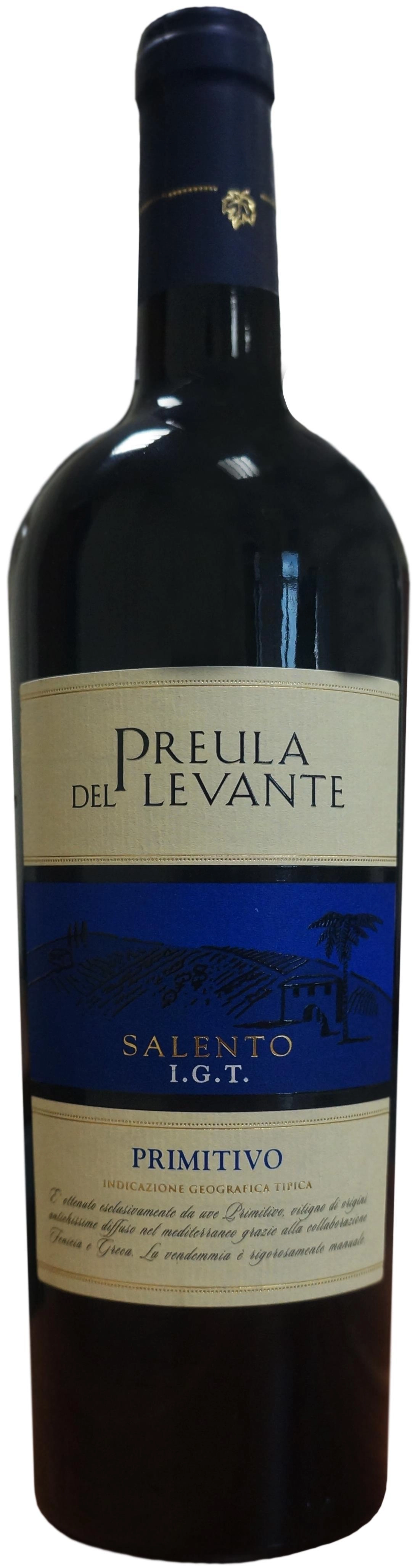 Вино Mottura Vini Del Salento Preula Del Levante Primitivo Моттура вини дель Саленто Преула дель Леванте Примитиво 2020 750 мл