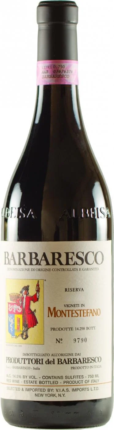 Вино Produttori del Barbaresco, Barbaresco Riserva "Montestefano" DOCG, Продуттори дель Барбареско, Барбареско Ризерва "Монтестефано", 2011, 750 мл