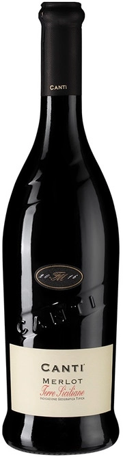 Вино Canti  Merlot   Terre Siciliane IGT    2018   750 мл
