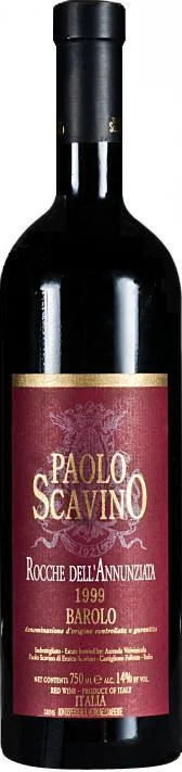 Вино Paolo Scavino Rocche dell'Annunziata Barolo DOCG  Рокке дель Аннунциата 1999  750 мл