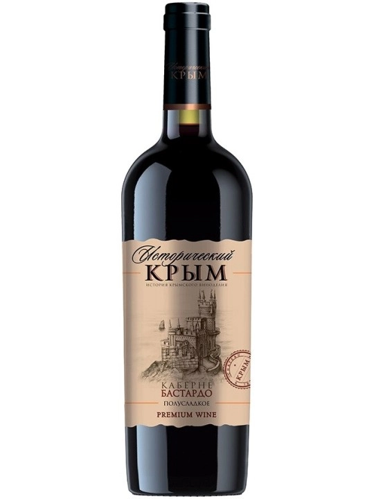 Вино Исторический Крым Каберне Бастардо Полусладкое  750 мл