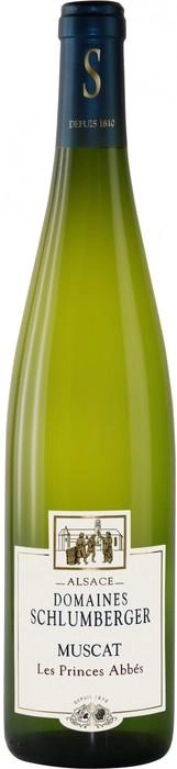 Вино Schlumberger Muscat Les Princes Abbes Alsace AOC Шлюмберже Мускат Ле Принс Аббе 2015 750 мл