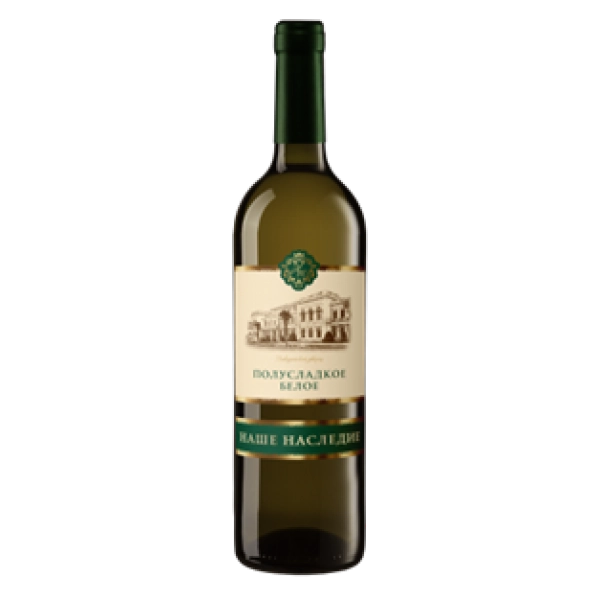 Вино Наше Наследие   полусладкое белое  750 мл