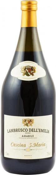 Игристое вино Cascina S. Maria Rosso Amabile Lambrusco dell’Emilia IGT  1500 мл