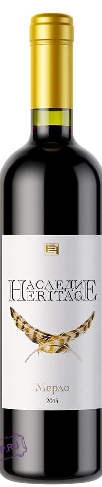 Вино  Наследие  Мерло  2015 750 мл