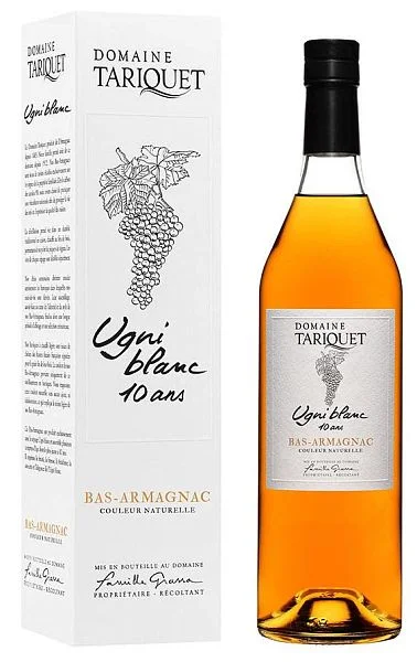 Арманьяк Domaine Tariquet Ugni blanc Bas-Armagnac AOC 10 ans gift box  700 мл