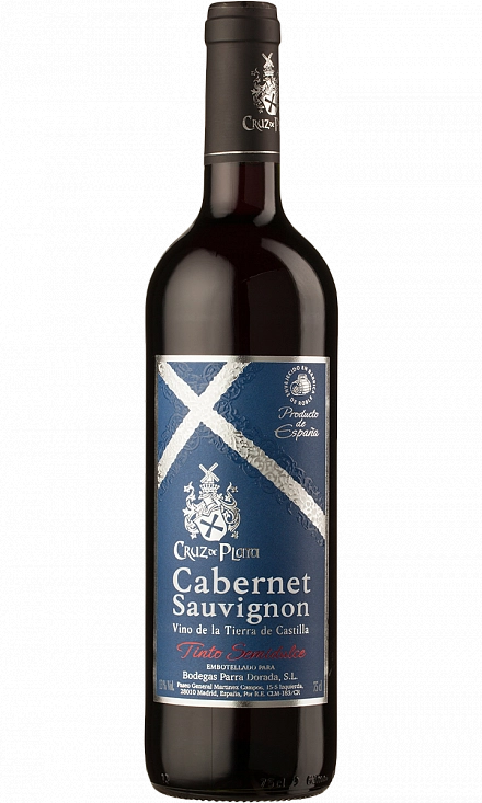 Вино  Cruz de Plata Cabernet Sauvignon semidulce CRUZ de PLATA Крус де Плата Каберне Совиньон красное полусладкое Крус де Плата  750 мл