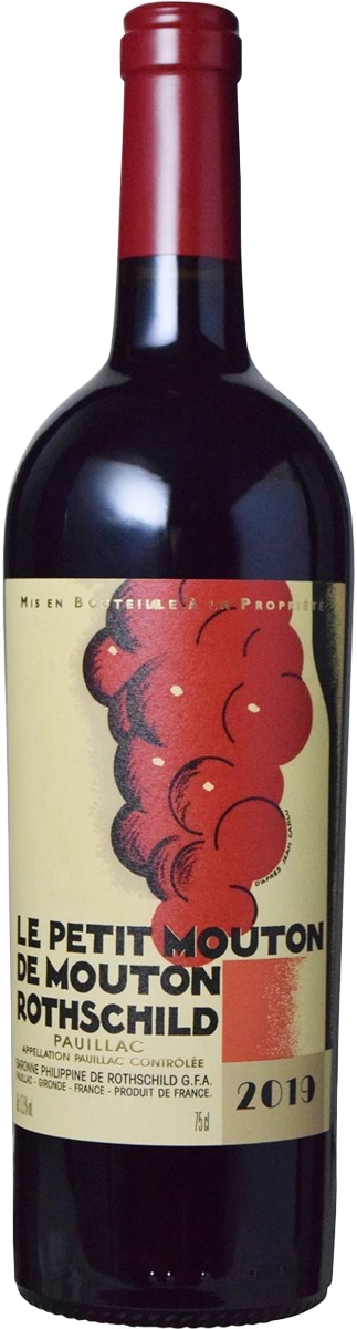 Вино Le Petit Mouton de Mouton Rothschild Pauillac AOC Ле Пти Мутон де Мутон Ротшильд Пойяк  2019 750 мл 13,5%