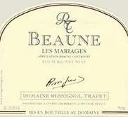 Вино Domaine Rossignol-Trapet Le Mariages Beaune AOC Домен Россиньоль-Трапе Ле Марьяж Бон 2015 750 мл