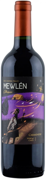 Вино  Mewlen Classic  Carmenere Central Valley DO   750 мл