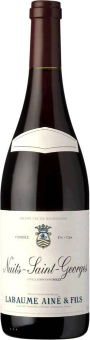 Вино Labaume Aine & Fils Bourgogne Nuits-Saint-Georges AOC Лябом Эне и Фис Бургонь Нюи-Сен-Жорж 2012 750 мл