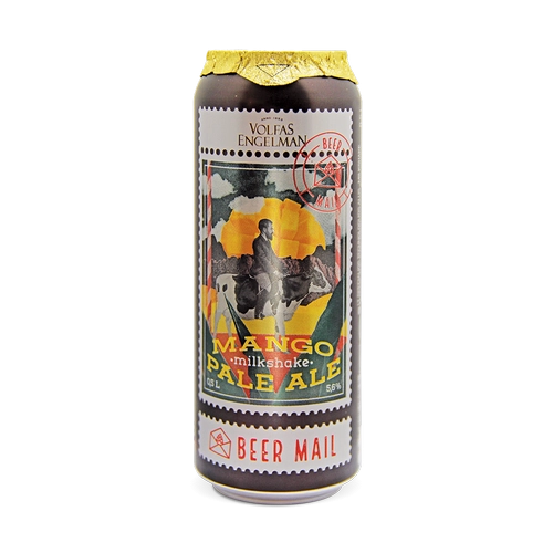 ПИВНОЙ НАПИТОК  Voifas Engelman Milkshake Mango Pale Ale  ВОЛЬФАС ЭНГЕЛЬМАН МИЛКШЕЙК МАНГО ПЕЙЛ ЭЛЬ  ж/б 500 мл