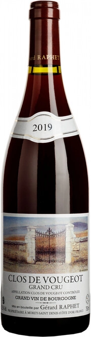 Вино Gérard Raphet Clos de Vougeot Grand Cru   2013 750 мл 13,5%