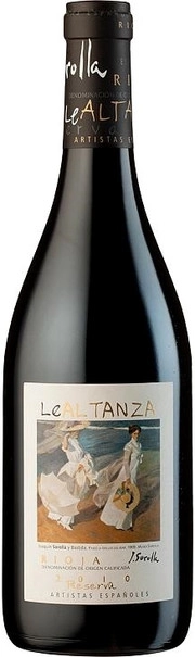 Вино Le Altanza Artistas Espanoles  Sorolla Reserva Rioja DOC  Ле Альтанса Артистас Эспаньолес Соролья Ресерва 2010 750 мл